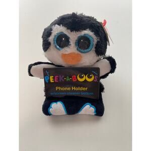 New TY Peek-A-Boos Penni The Pengium Phone Holder